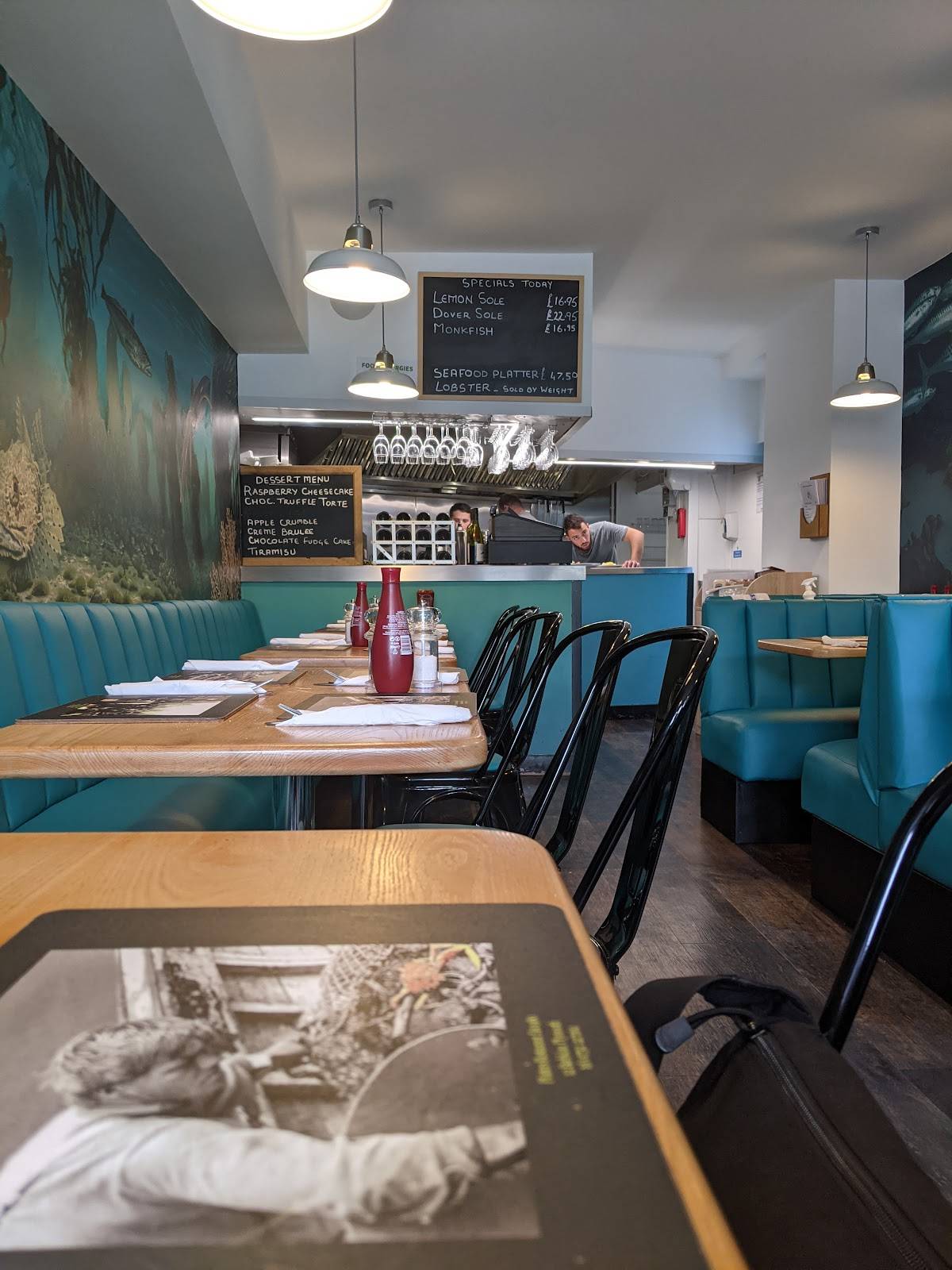 Menu at Platters restaurant, Plymouth, 12 The Barbican