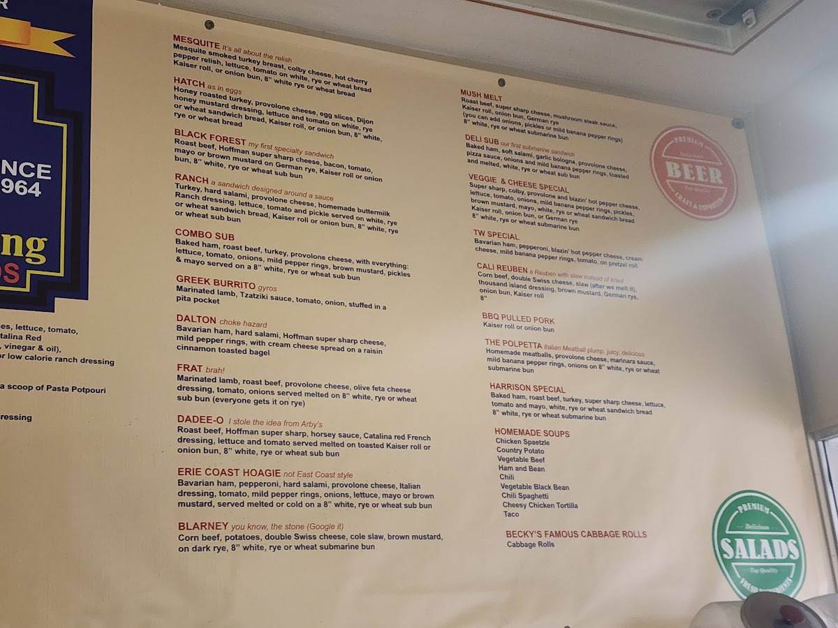 Menu at Charlie's Deli & Catering restaurant, Dayton