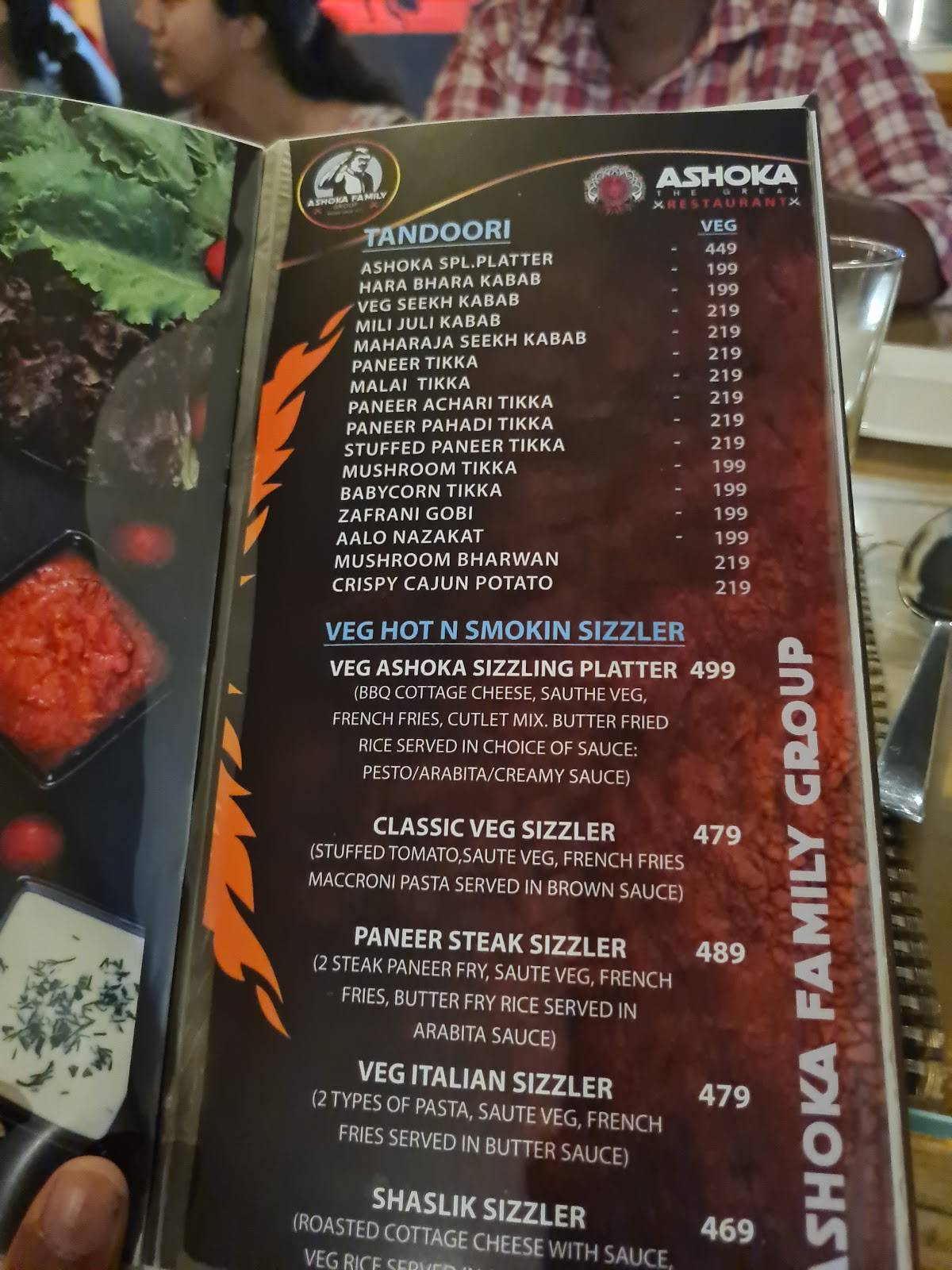 Menu at ASHOKA THE GREAT RESTAURANT, Dharwad
