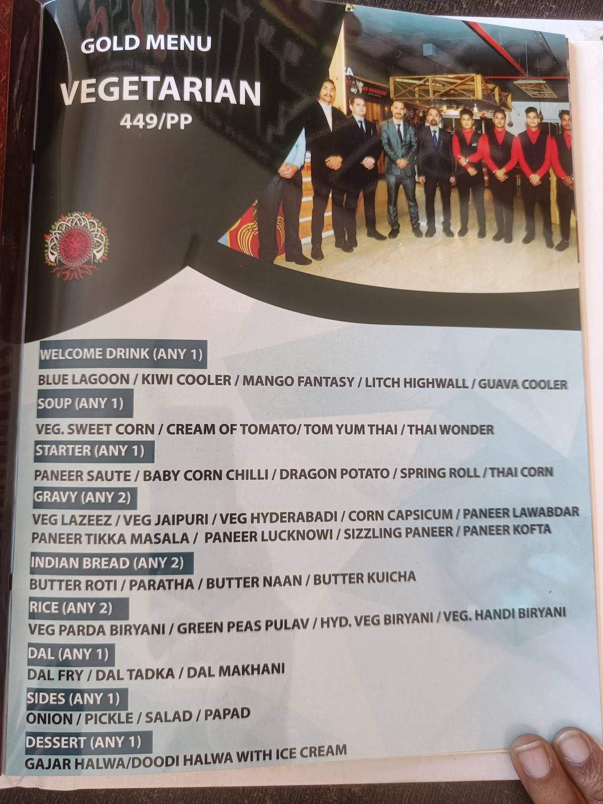 Menu at ASHOKA THE GREAT RESTAURANT, Dharwad