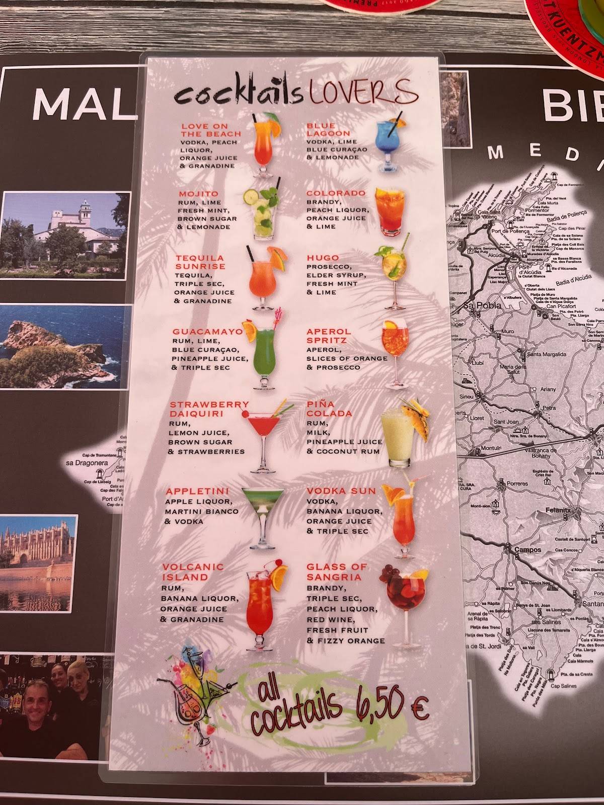 Menu at Steak House Pizzeria Venecia, Cales de Mallorca