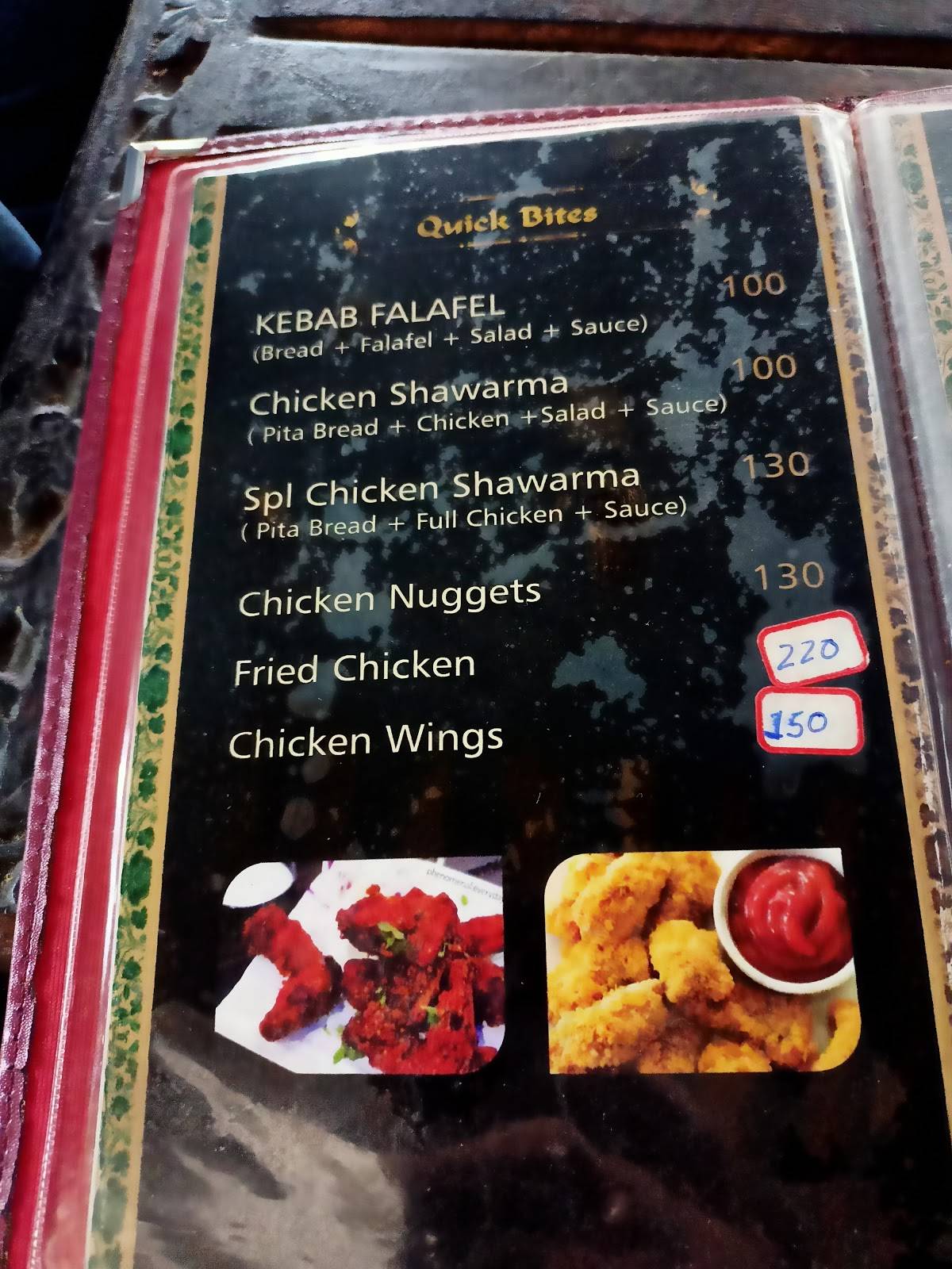 Menu At Aazebo-The Royal Arabian Restaurant, Hyderabad, 1-90/2/A