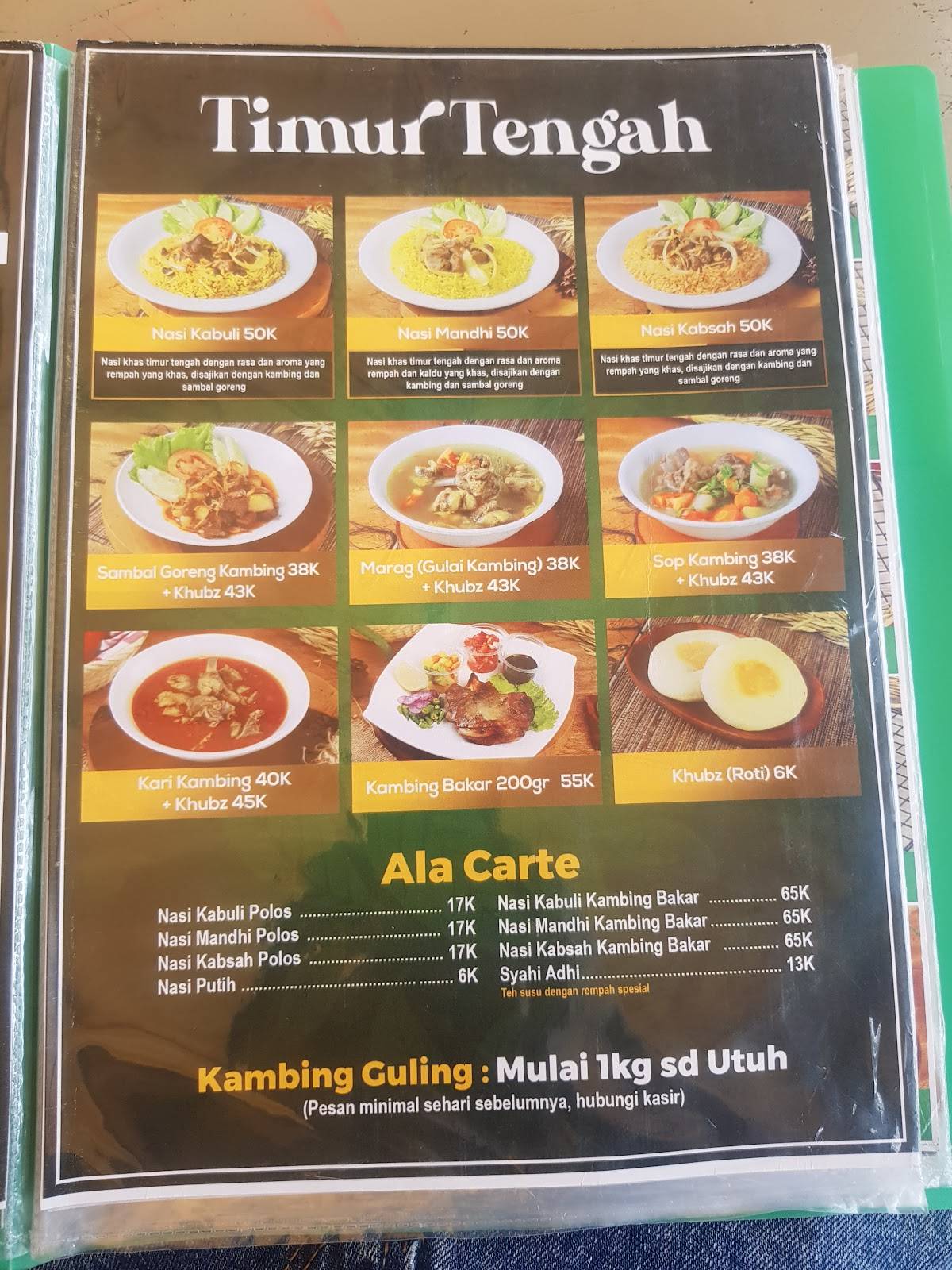 Menu at Kedai Selasih cafe, Bandung, Jl. Cikutra Baru VI No.34