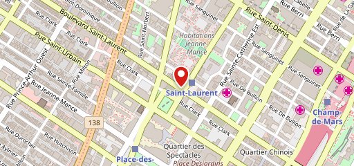 1583 St Laurent sur la carte