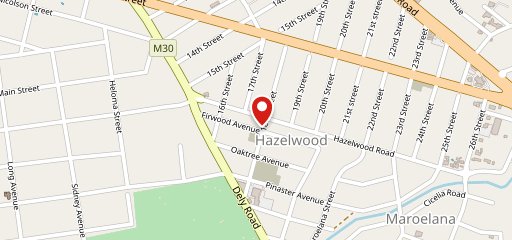 23 On Hazelwood sur la carte