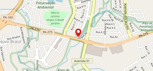 275 Artesanal Burger no mapa