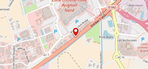 3 Brasseurs Avignon - Le Pontet sur la carte