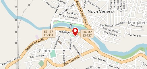 40 Sabores - Nova Venécia no mapa