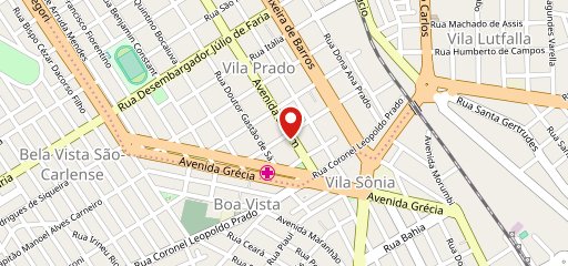 A Fábrica Pizzaria no mapa