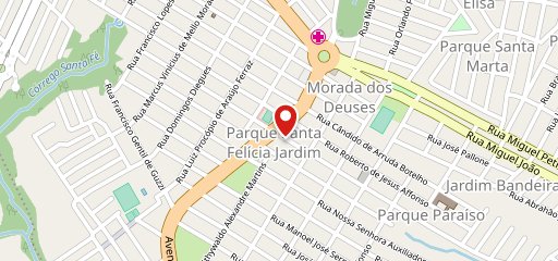 A Fábrica Pizzaria no mapa