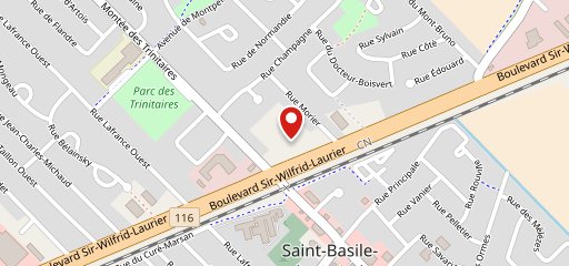 A&W St-Basile sur la carte