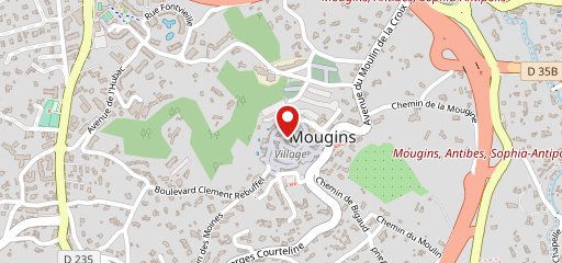 L'Abreuvoir de Mougins sur la carte