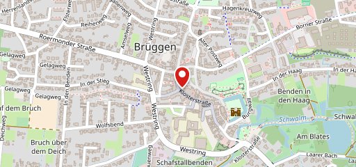 Café Achten Brüggen sur la carte