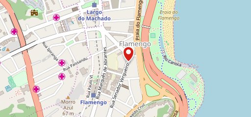 Vegano Flamengo no mapa