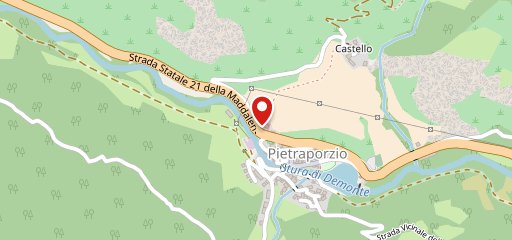 Ristorante-Ostello-Camping Cento Sentieri sulla mappa