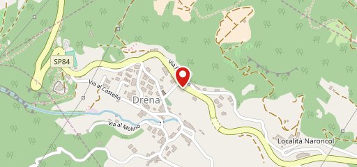 Albergo di Drena sulla mappa