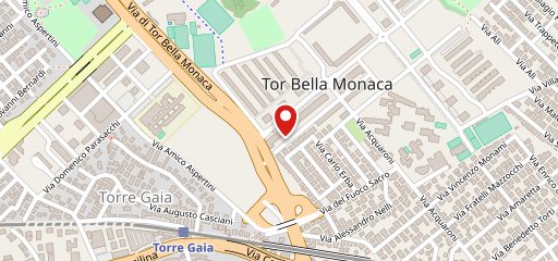 Alice Pizza Tor Bella Monaca sulla mappa