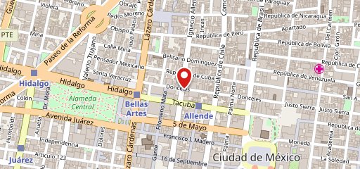 ALLENDE RED on map