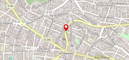 Allo Pizza Rapido sur la carte