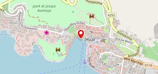 Aloha Bar Hvar sulla mappa