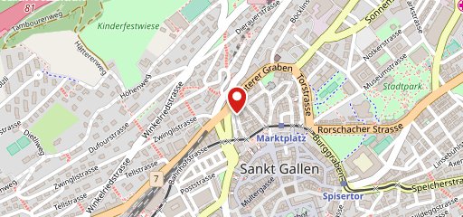 Alt St. Gallen sulla mappa