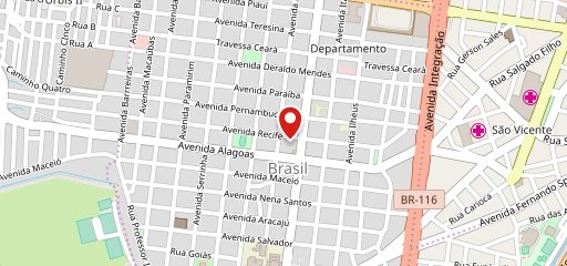 América Pizzaria e Restaurante no mapa