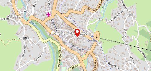 Ampezzo pizza sulla mappa