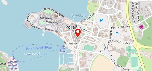 Restaurant ANCORA - Porec sulla mappa