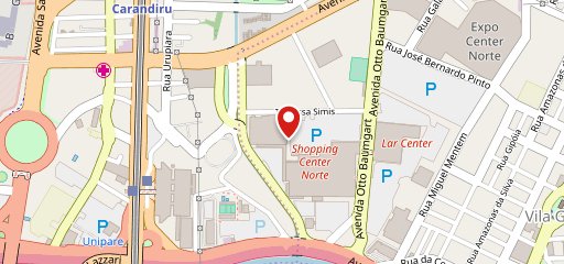 Andiamo Ristorante & Pizzeria Center Norte no mapa