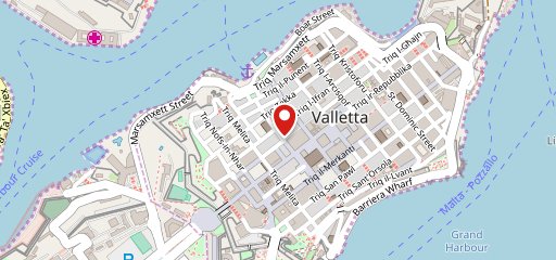 Angela's Valletta sur la carte