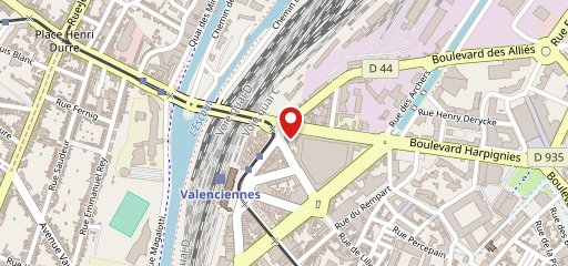 AOZE Valenciennes sur la carte