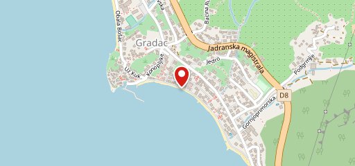 Apartmani ORCA Gradac sulla mappa