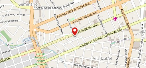 Aprimorata Pizzaria no mapa