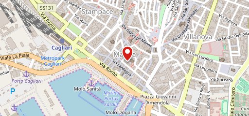 Arcobaleno di cagliari sulla mappa