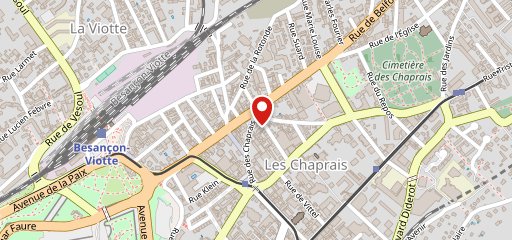 Bar des Chaprais sur la carte