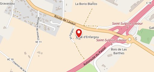 Restaurant d'En Fargou sur la carte