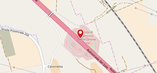 Area di Servizio San Zenone sulla mappa