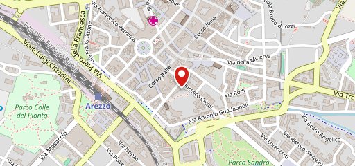 Mystic Arezzo senza glutine sulla mappa