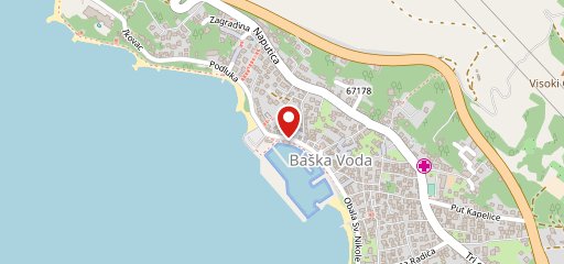 aROMA gelato experience Boutique Baška voda sulla mappa