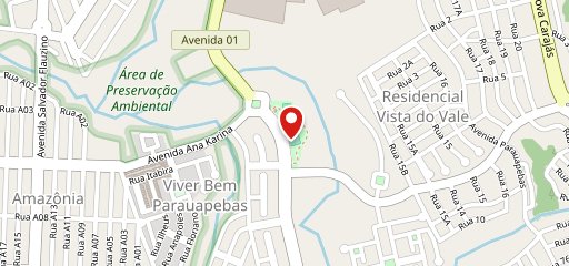 Artes pizzaria no mapa