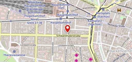 Asia Restaurant Schillerstraße sur la carte