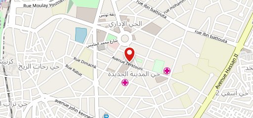 Cafe Assala Agadir sur la carte