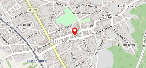 Maison Cardet sur la carte