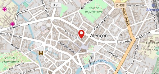 Au Bureau Alençon sur la carte