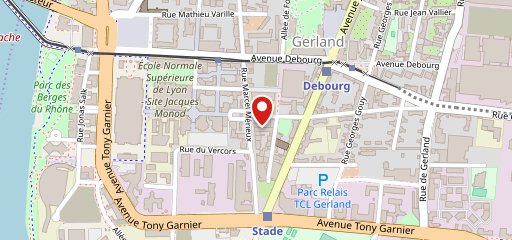 Au Bureau Lyon Gerland sur la carte