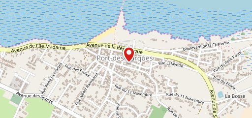 Au Cap de Bonne Espérance Port des Barques sur la carte