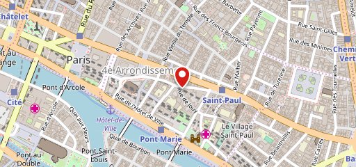 Au Petit Versailles du Marais Paris IV sur la carte