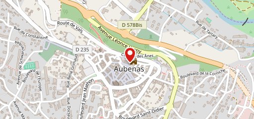 Aubenas Le Kiosque sur la carte