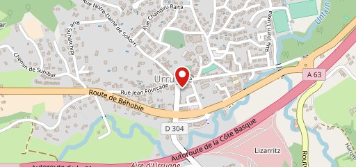 ÔBERGE Maite Urrugne sur la carte