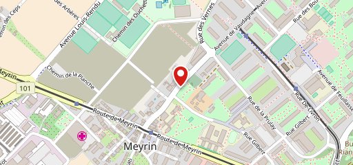 Auberge communale de Meyrin sur la carte